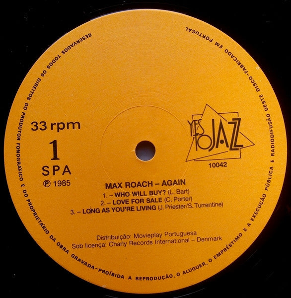 Max Roach - Again Volume Two - LP