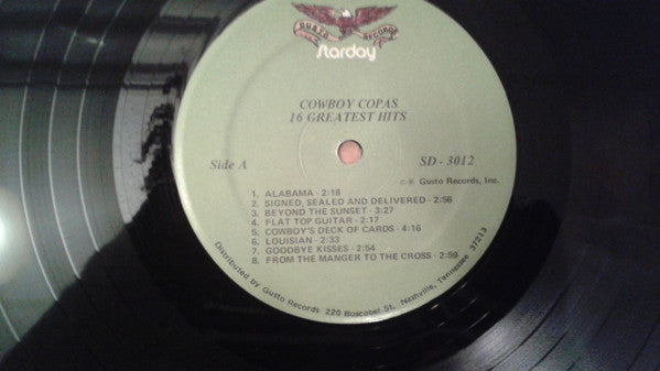 Cowboy Copas - 16 Greatest Hits Of Cowboy Copas - LP
