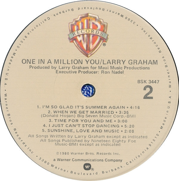 Larry Graham - One In A Million You - LP