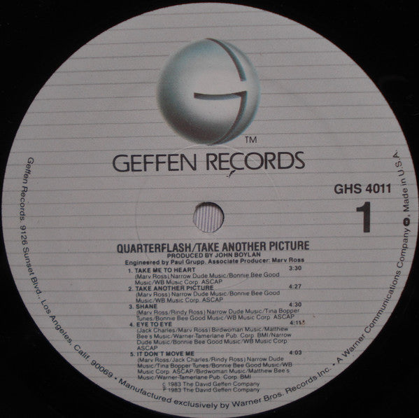 Quarterflash - Take Another Picture - LP