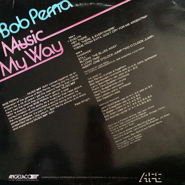 Bob Perna - Music My Way - LP