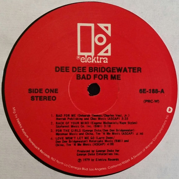 Dee Dee Bridgewater - Bad For Me - LP