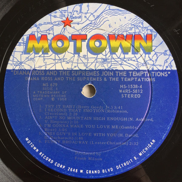 Diana Ross & The Supremes* & The Temptations - Diana Ross & The Supremes Join The Temptations - LP
