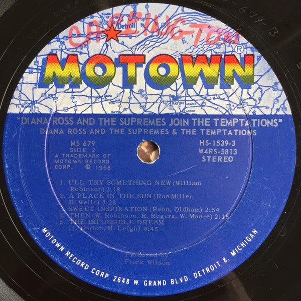 Diana Ross & The Supremes* & The Temptations - Diana Ross & The Supremes Join The Temptations - LP