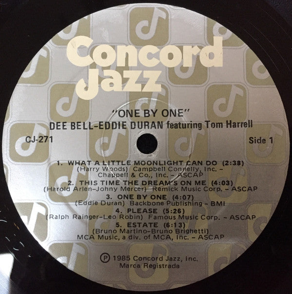Dee Bell / Eddie Duran Featuring Tom Harrell - One By One - LP