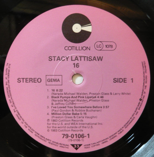 Stacy Lattisaw - Sixteen - LP