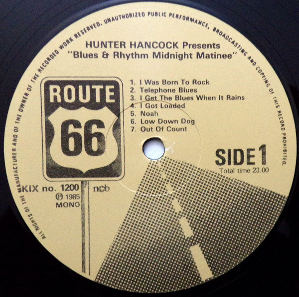 Various -  Hunter Hancock Presents Blues & Rhythm Midnight Matinee 1951 - LP
