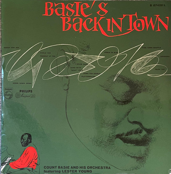 Count Basie And His Orchestra* Featuring Lester Young - Basie's Back In Town - LP