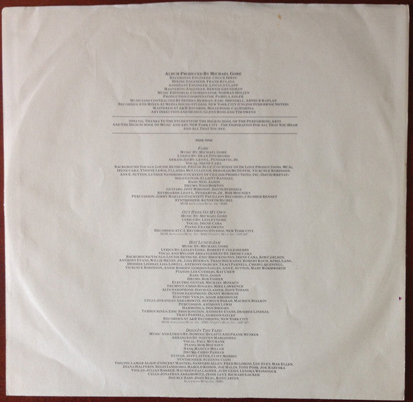 Various - Fame / Original Soundtrack From The Motion Picture - LP