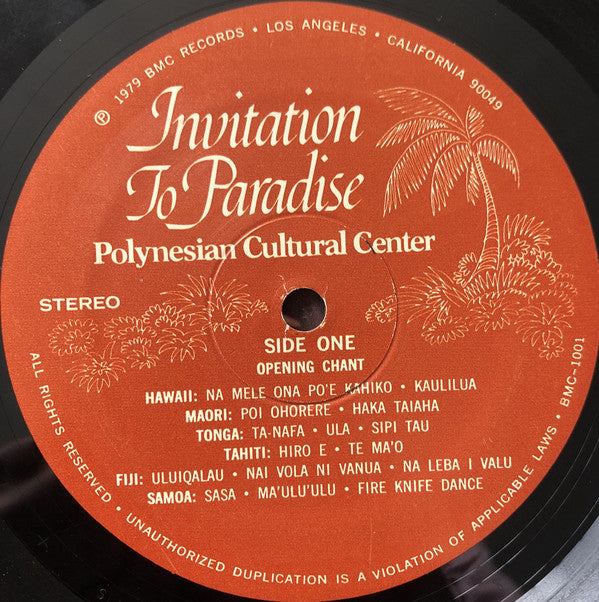 Polynesian Cultural Center - Invitation To Paradise - LP