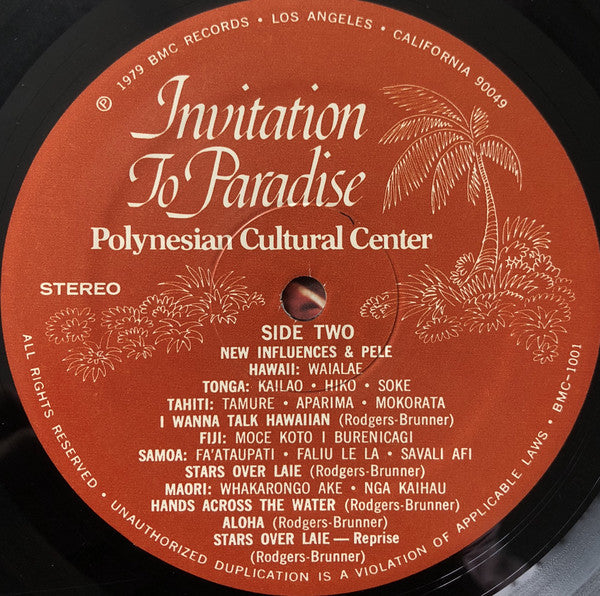 Polynesian Cultural Center - Invitation To Paradise - LP