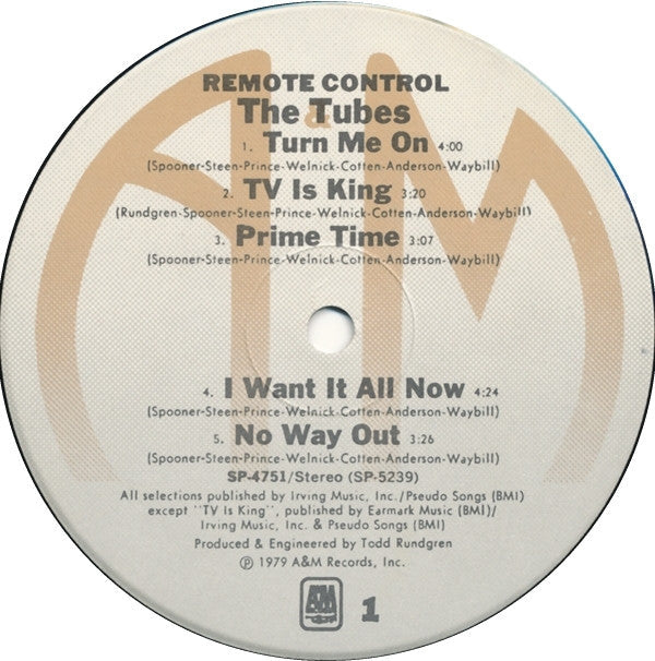 The Tubes - Remote Control - LP