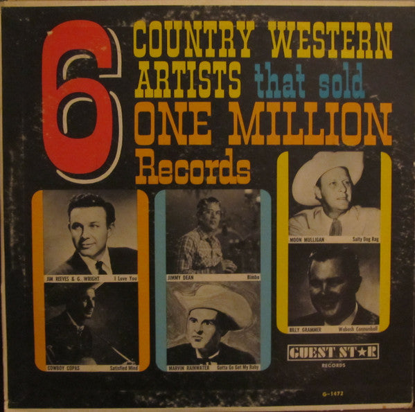 Various - 6 Country Western Artists That Sold One Million Records - LP