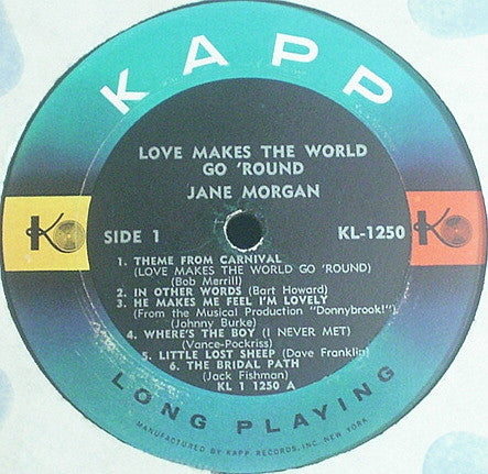 Jane Morgan - Love Makes The World Go Round - LP