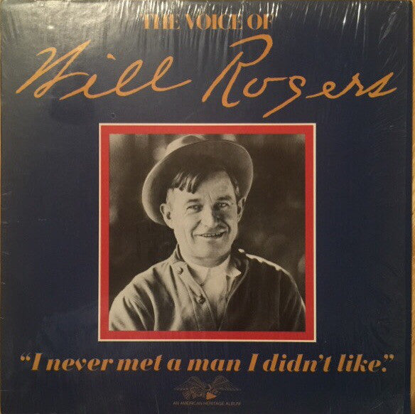 Will Rogers (2) - The Voice of Will Rogers - LP