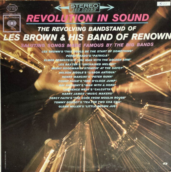 Les Brown And His Band Of Renown - Revolution In Sound The Revolving Bandstand Of Les Brown And His Band Of Renown Saluting Songs Made Famous By the Big Bands - LP