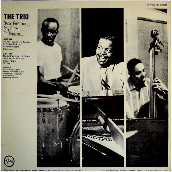 The Oscar Peterson Trio - The Trio : Live From Chicago - LP