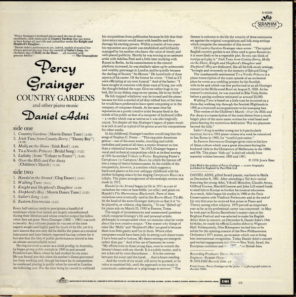 Daniel Adni, Percy Grainger - Country Gardens And Other Piano Music - LP