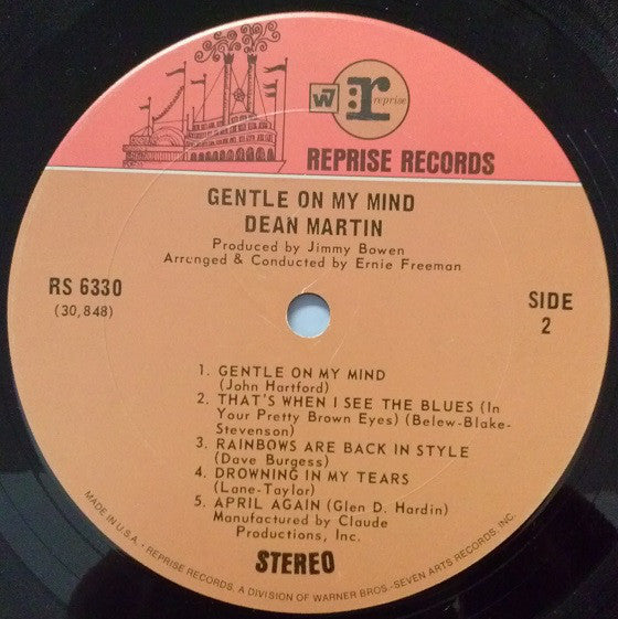 Dean Martin - Gentle On My Mind - LP