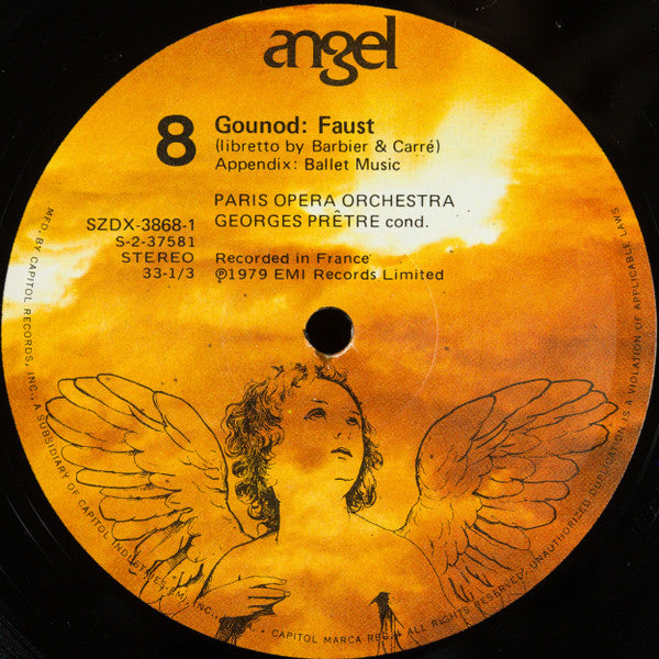 Gounod*, Placido Domingo, Mirella Freni, Nicolai Ghiaurov, Georges Prêtre, Thomas Allen, Michèle Command, Jocelyne Taillon, Marc Vento, Paris Opera Chorus* & Orchestra* - Faust - LP