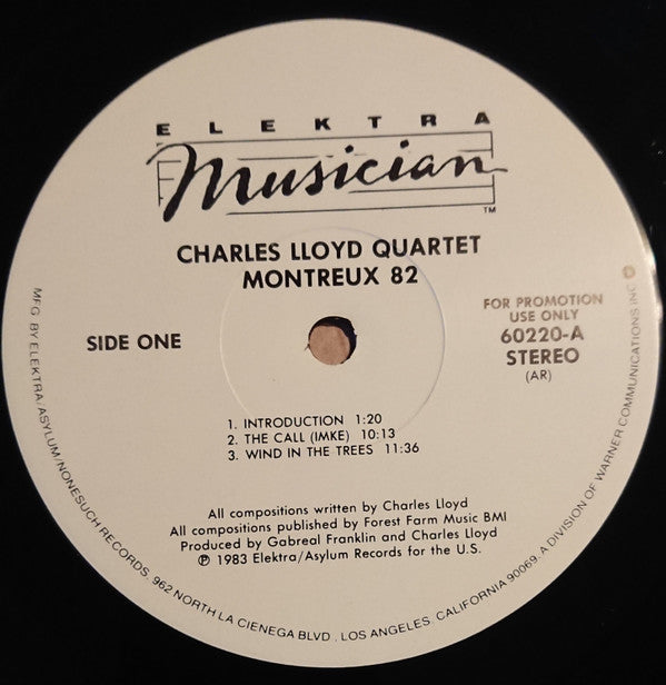 Charles Lloyd Quartet* - Montreux 82 - LP