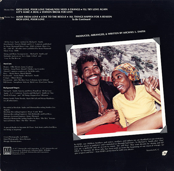 Syreeta & G.C. Cameron - Rich Love, Poor Love - LP