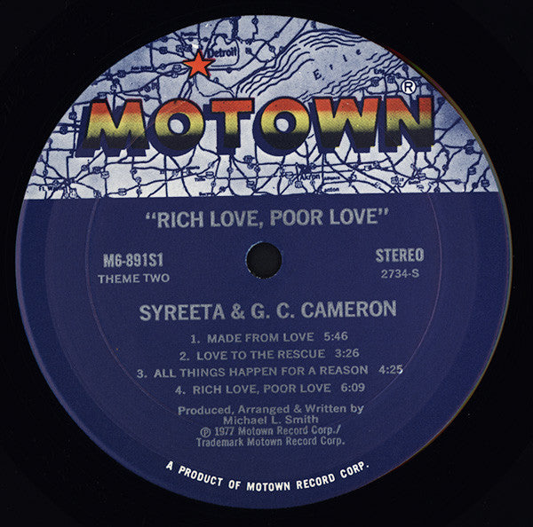 Syreeta & G.C. Cameron - Rich Love, Poor Love - LP