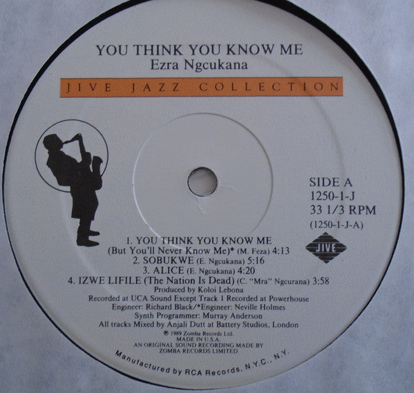Ezra Ngcukana - You Think You Know Me - LP