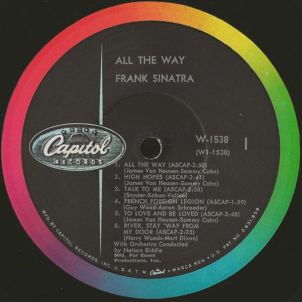 Frank Sinatra - All The Way - LP