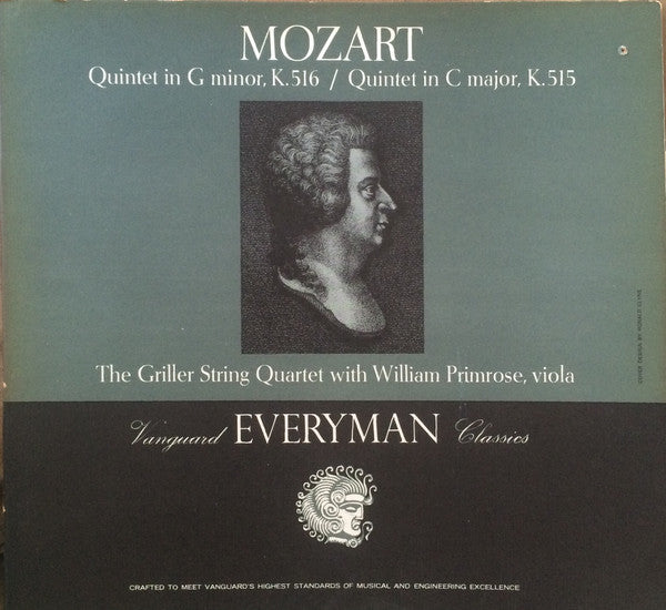 The Griller String Quartet With William Primrose - Mozart: Quintets K. 516 And K. 515 - LP