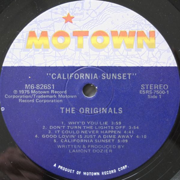 The Originals - California Sunset - LP