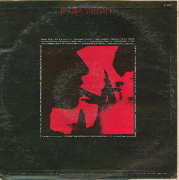 Barbra Streisand - Featuring The Way We Were And All In Love Is Fair - LP