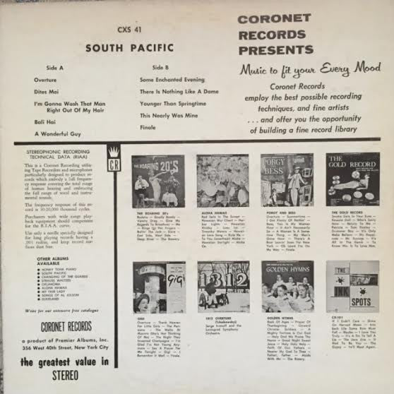 Rodgers & Hammerstein - South Pacific - LP