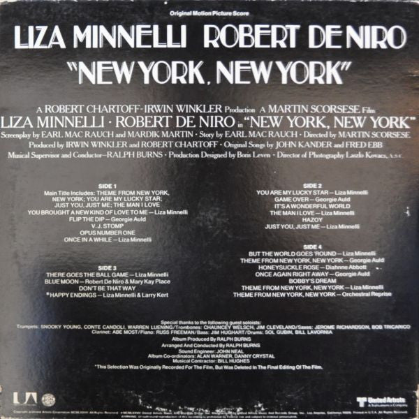 Various - New York, New York (Original Motion Picture Score) - LP