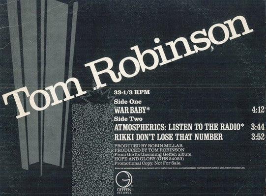 Tom Robinson - War Baby - LP