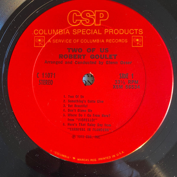 Robert Goulet - Two Of Us - LP
