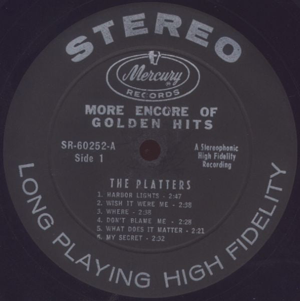 The Platters - More Encore Of Golden Hits - LP