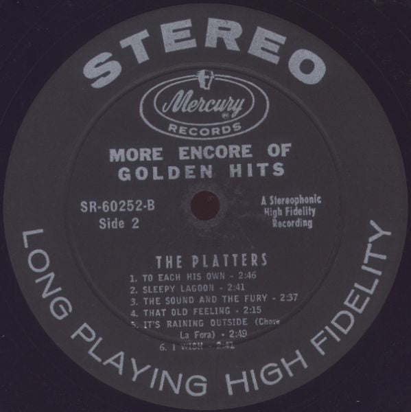 The Platters - More Encore Of Golden Hits - LP