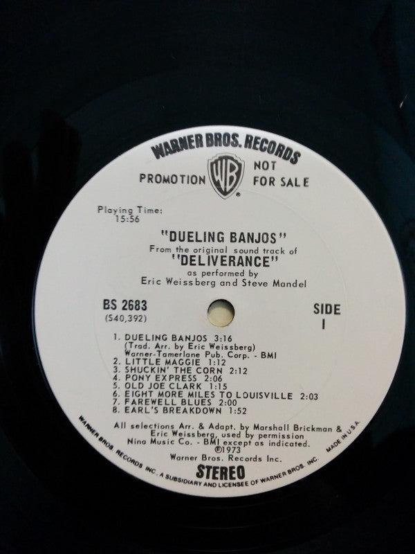 Eric Weissberg And Steve Mandel* - Dueling Banjos From The Original Sound Track Of Deliverance And Additional Music - LP