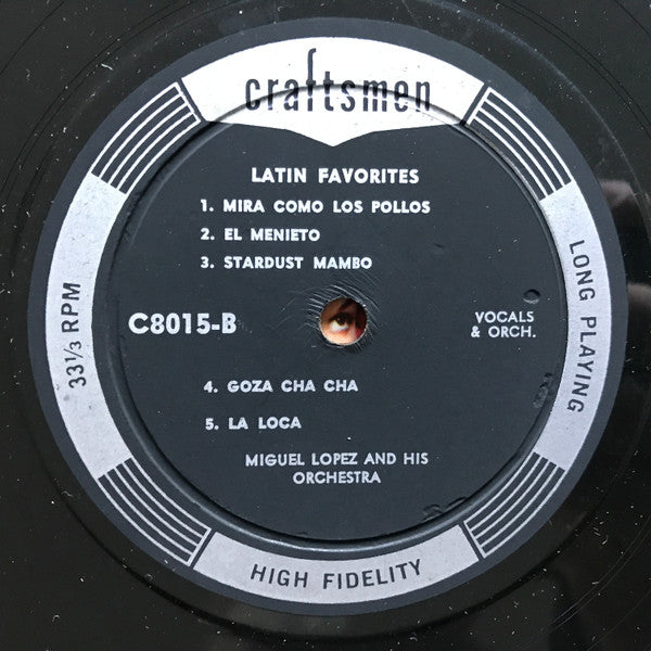 Miguel Lopez And His Orchestra - Latin Favorites - LP