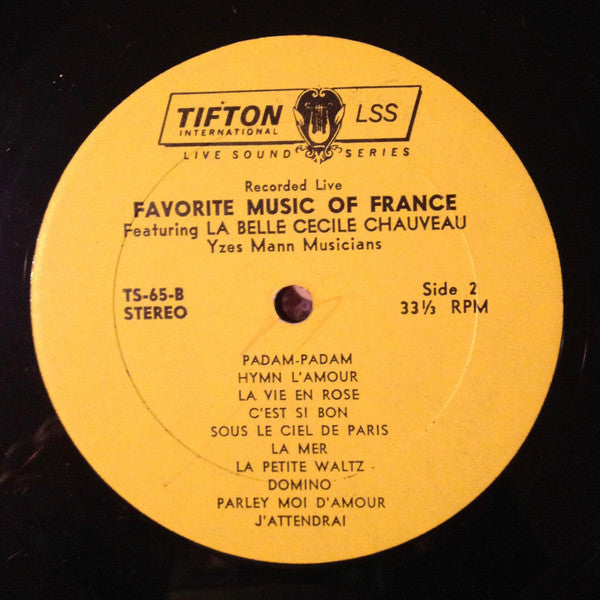 Cecile Chauveau - Favorite Music Of France - LP