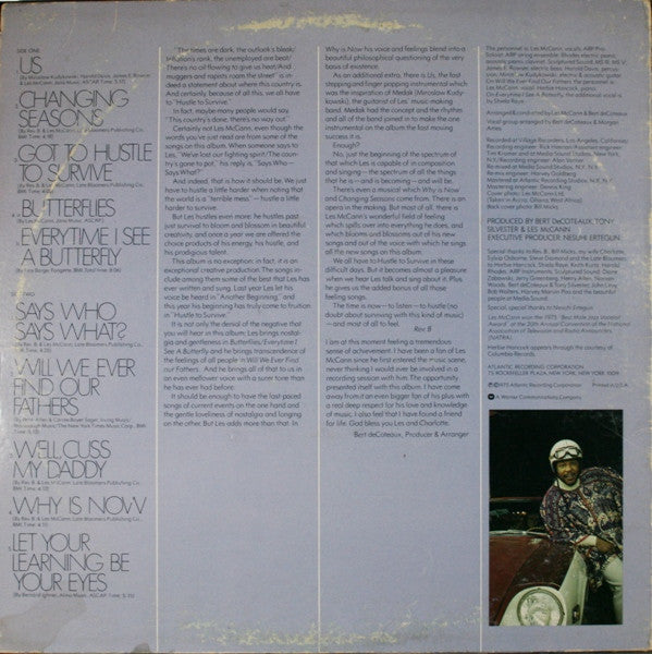 Les McCann - Hustle To Survive - LP