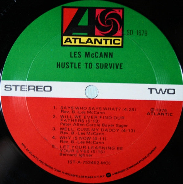 Les McCann - Hustle To Survive - LP