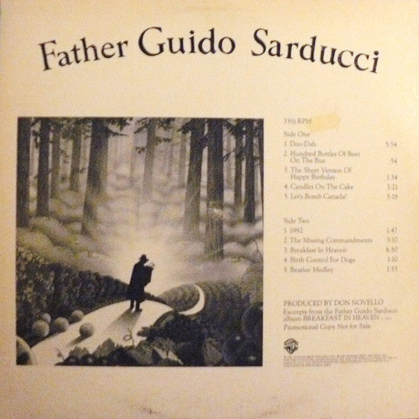 Father Guido Sarducci - Excerpts From The Father Guido Sarducci Album Breakfast In Heaven - LP