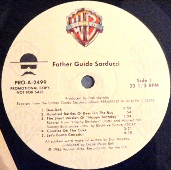 Father Guido Sarducci - Excerpts From The Father Guido Sarducci Album Breakfast In Heaven - LP