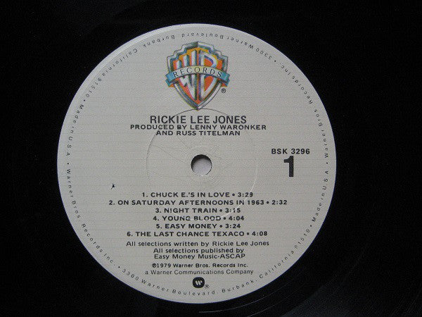 Rickie Lee Jones - Rickie Lee Jones - LP