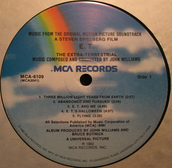 John Williams  - E.T. The Extra-Terrestrial (Music From The Original Motion Picture Soundtrack) - LP