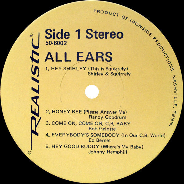 Various - All Ears (10 New And Original Hits With A CB Theme) - LP
