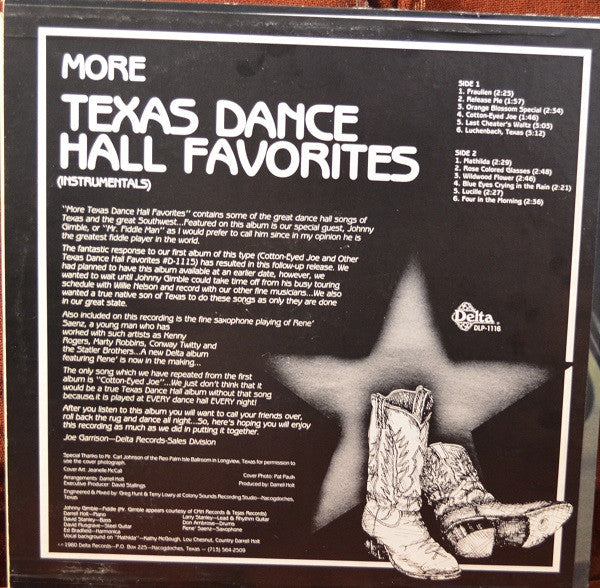 Various - More Texas Dance Hall Favorites - LP