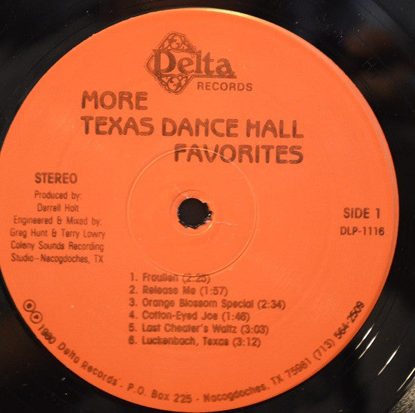 Various - More Texas Dance Hall Favorites - LP